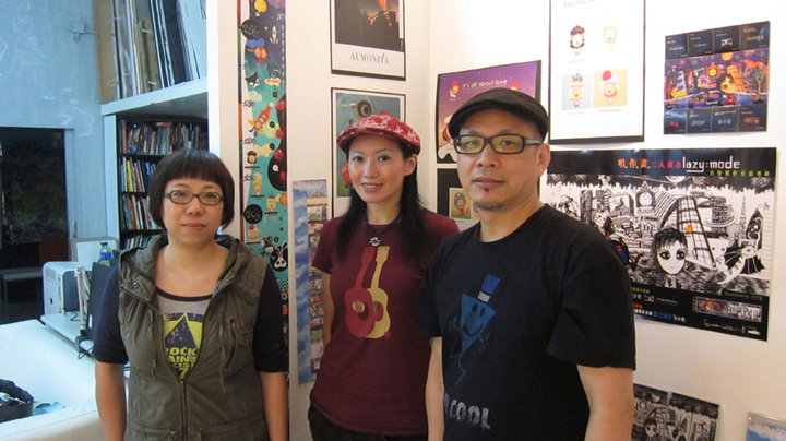 左起﹕Sindy, Rita, Steve