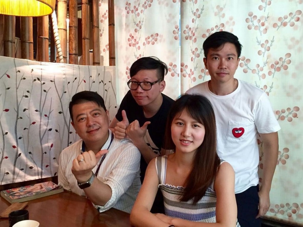 左起﹕鱷魚、Dayco、凱琳、JK,新舊廣告人聚頸,講下廣告界帶給他們的各種人生體會。