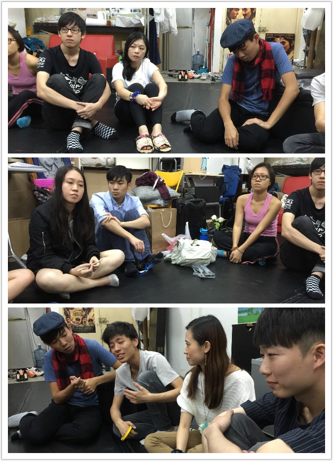 一眾演員在分享自己的角色