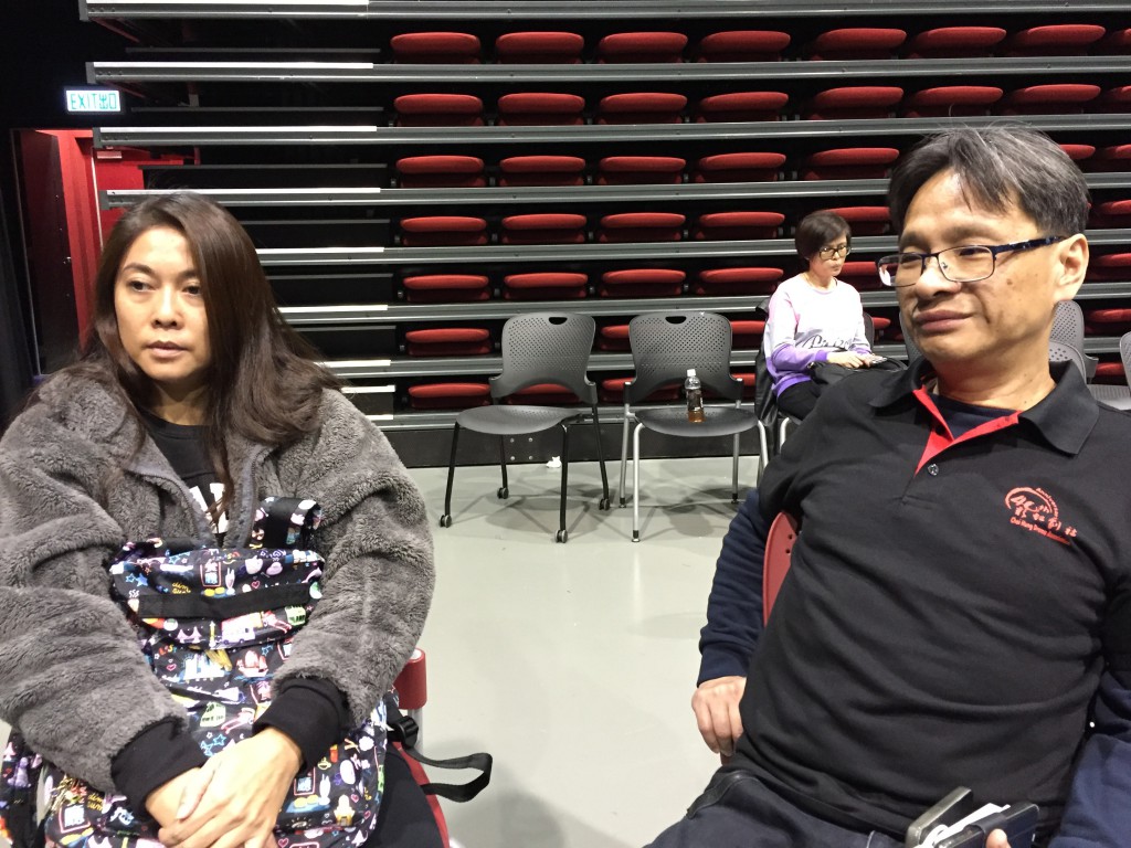 左：編劇鍾愛芬，右：導演之一蔡國強