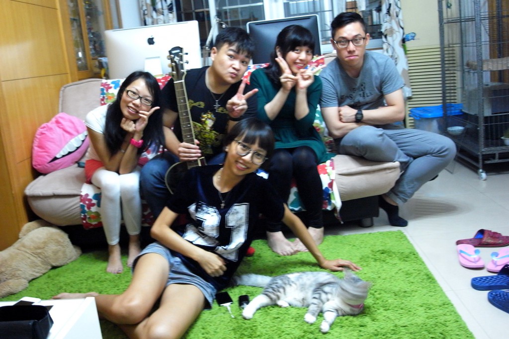 左起阿k，牛哥，coco,李威