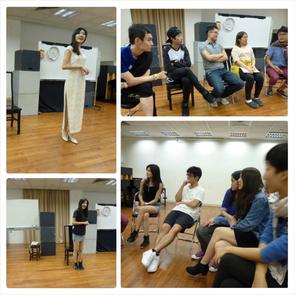 獨腳戲《紅豆喳喳》預演會，演後與現場觀眾交流