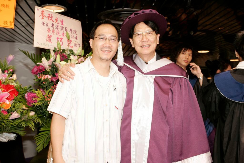 麥秋先生(右)可說是司徒編劇之路的重要人物之一