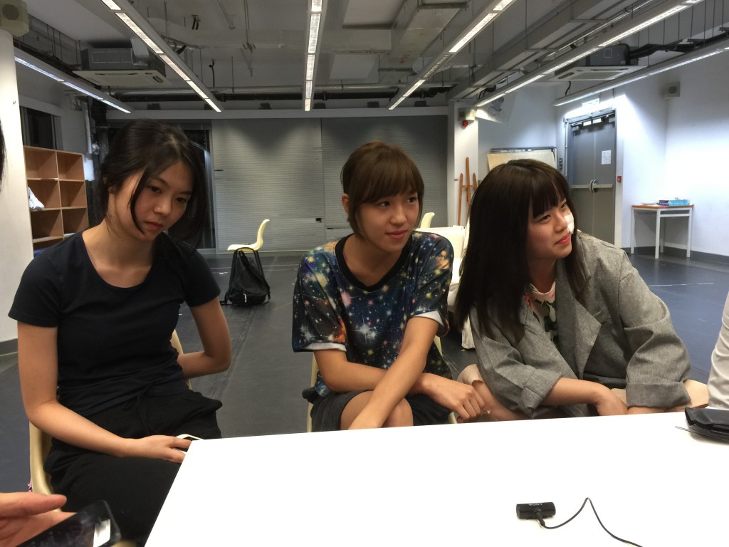 左起：演員曾樂彤、張允映、呂烺均